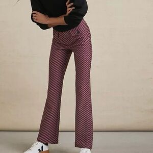 Anthropology flare patterned pants